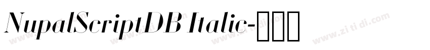 NupalScriptDB Italic字体转换 NupalScriptDB Italic字体转换